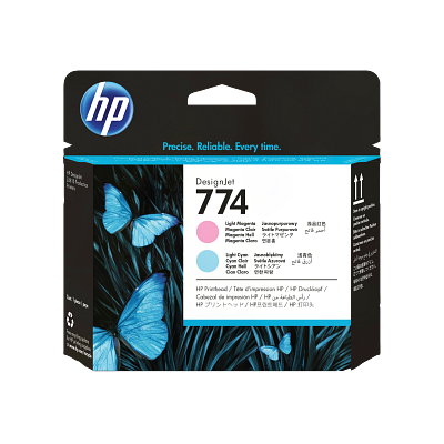 HP 774 Light Magenta/Cyan DesignJet Printhead