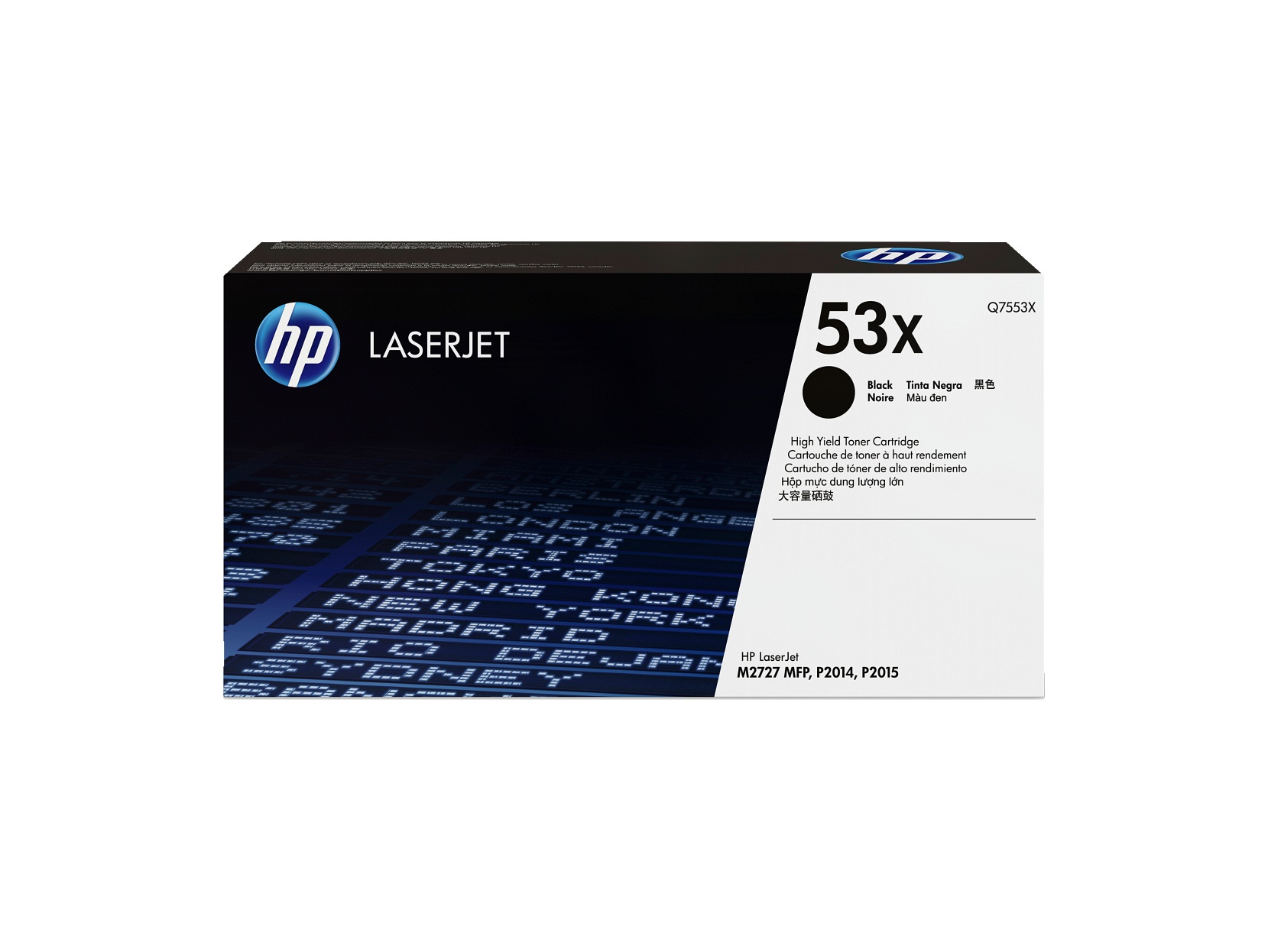 HP 53X High Yield Black Original LaserJet Toner Cartridge, ~7,000 pages, Q7553X - Afbeelding 1 van 7