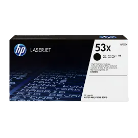 HP 53X High Yield Black Original LaserJet Toner Cartridge, Q7553X