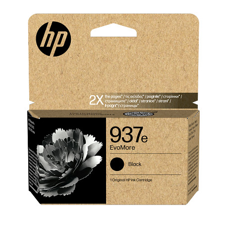 HP 937e 4S6W9NE EvoMore fekete eredeti tintapatron OfficeJet Pro 9110 9120 9130 9720 9730 (3100 old.)