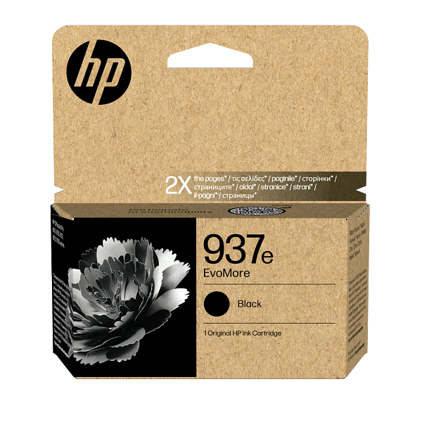HP 937e Black EMEA Ink Cartridge 4S6W9NE #LS2