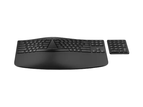Keyboards/Other Input Devices, HP 960 BLK Ergonomic Wireless Keyboard