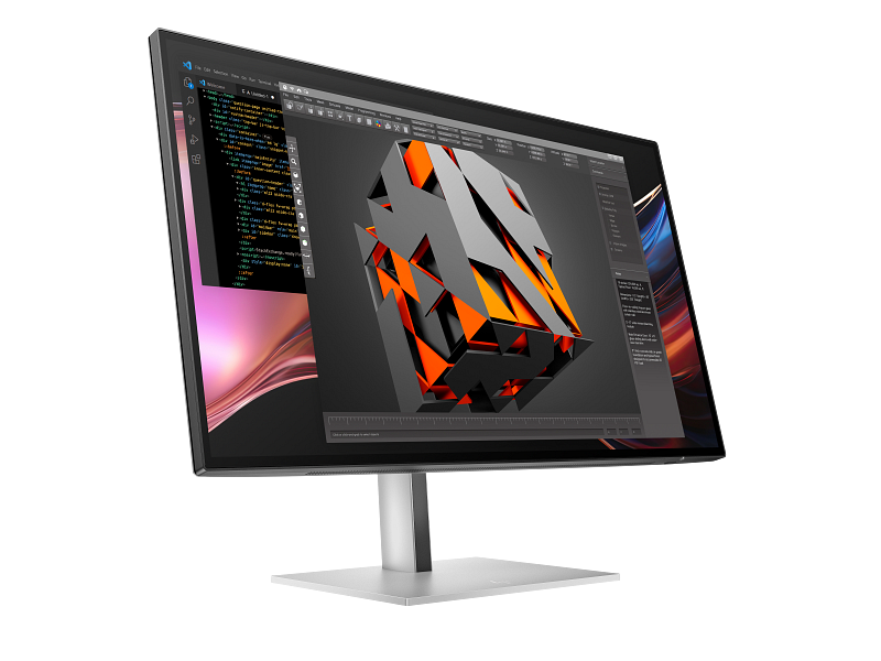 HP Series 7 Pro 27 Thunderbolt 4 Monitor - 727pu PikeSilver CoreSet FrontRight WhiteBg