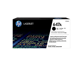 HP 647A Black Original LaserJet Toner Cartridge, CE260A