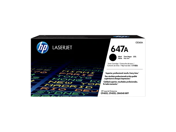 HP Laser Toner Cartridges and Kits, HP 647A Black Original LaserJet Toner Cartridge, CE260A