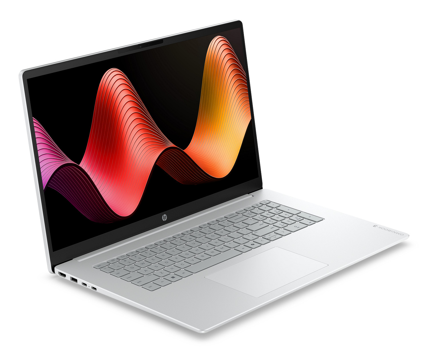 Bočni prikaz prijenosnog računala HP OmniBook 3 17-dp0020nmx