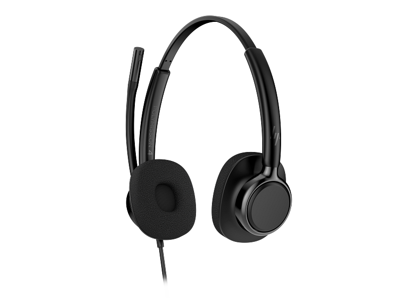 HP Poly Mission 425 USB Headset Stereo - Classic Foam Product Only Catalog Transparent Front Left
