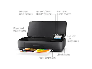 HP OfficeJet 250 Mobile All-in-Oneバッテリー付 Amazon.com: HP OfficeJet 250 Portable Printer with Wireless