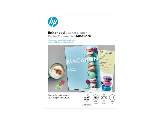 HP Business Papers, HP Enhanced Business Paper, Matte, 40 lb, 8.5 x 11 in. (216 x 279 mm), 150 sheets Q6543A
