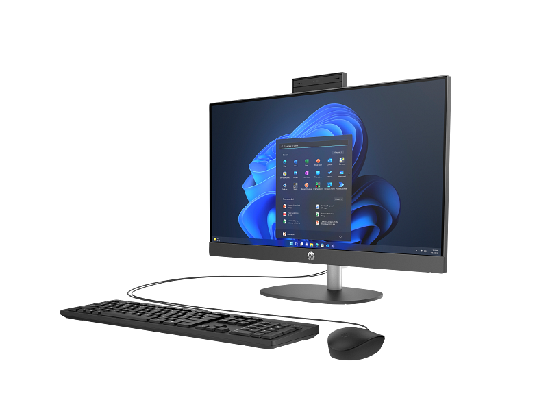 HP ProOne 240 23.8 inch G10 All-in-One Desktop PC WW IronGray T NT HAS Wired Win11 CoreSet VisID Whi