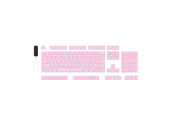 HyperX Pudding Keycaps, design a due strati, illuminazione RGB, layout tedesco Q