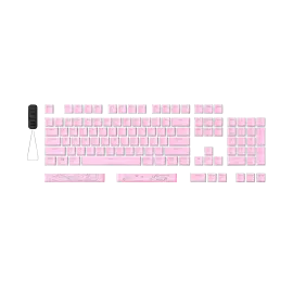 HyperX Pudding Keycaps 2 - Full Key Set - PBT - Pink (US Layout)