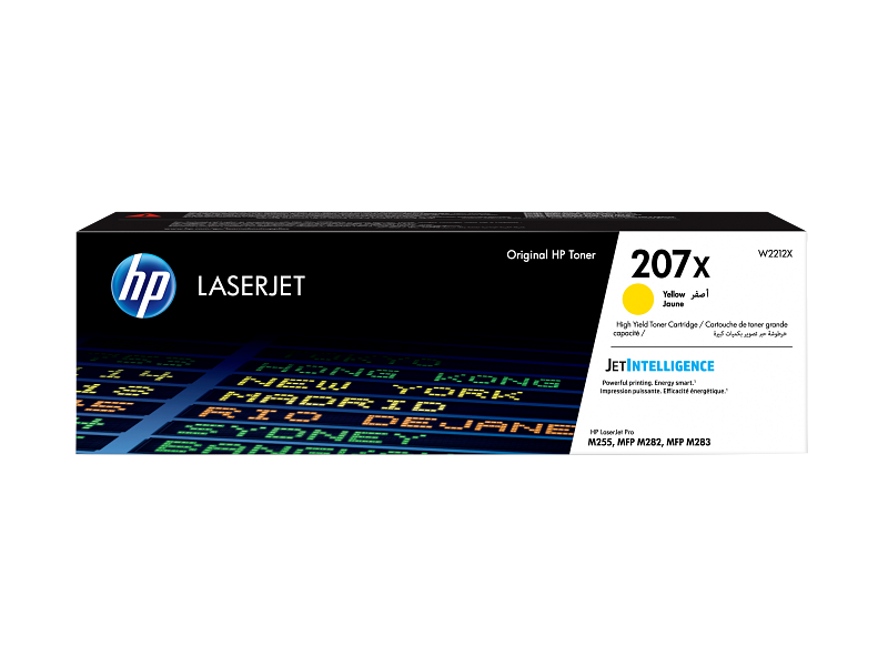 HP 207X Yellow High Yield Toner Cartridge - W2212X W2212-00902a EMEA