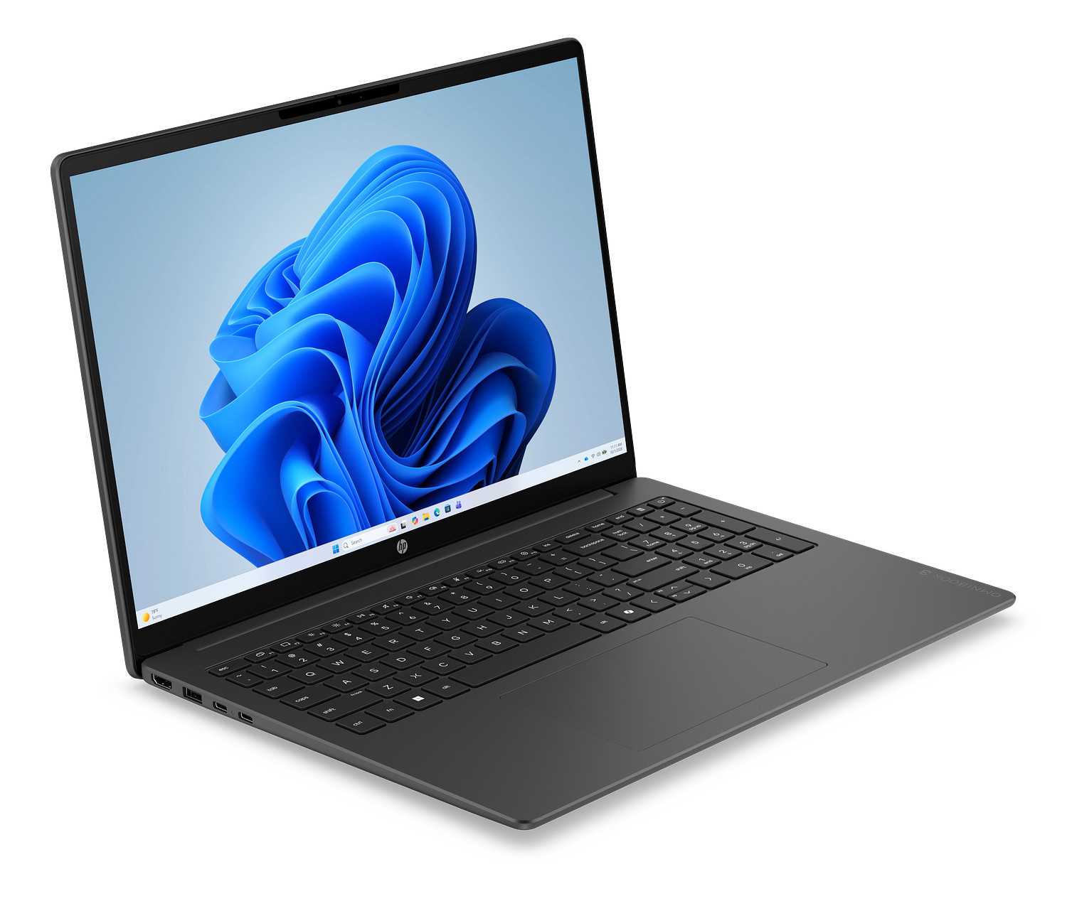 HP OmniBook 3 Laptop 16-by0000nr 16", Windows 11 Home, Windows Laptop, AMD Ryzen™ 5, 8GB RAM, 512GB SSD, 2K, Mica silver and iron gray