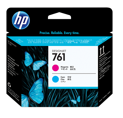 HP 761 Magenta/Cyan DesignJet Printhead