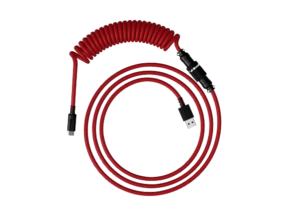 HyperX Keyboard Accessories, HyperX USB-C Coiled Cable Red-Black
