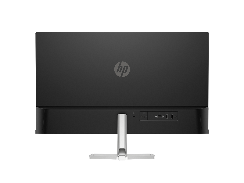 24C1 HP Series 5 27inch FHD Monitor JetBlack CoreSet Rear WhiteBg