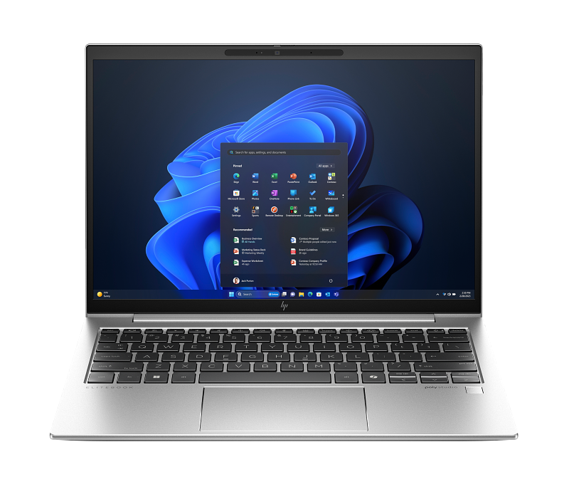 HP-EliteBook-830-G11-13Inch-NaturalSilver-NT-IRcam-FPR-CoreSet-Win11-WhiteBG-FrontOpen