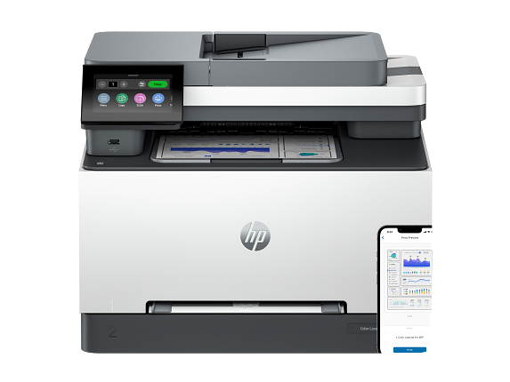 HP Color LaserJet Pro MFP 3301fdw Wireless Printer, AI enabled - Center