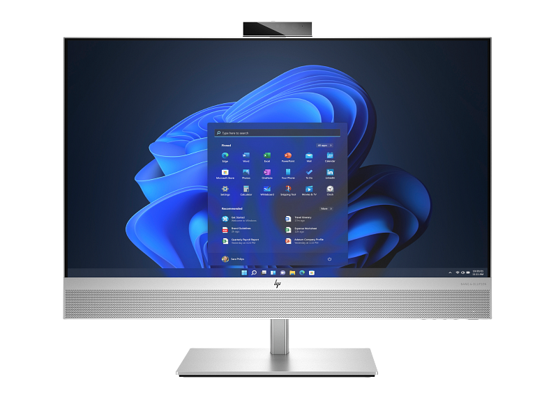HP EliteOne 870 27 inch G9 All-in-One Desktop PC NaturalSilver NT IRcam nonODD Win11 KBM CoreSet Fro