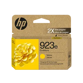 HP 923e EvoMore Yellow Original Ink Cartridge, 4K0T6LN