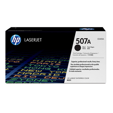 HP 507A CE400A LaserJet fekete toner / festékkazetta LJ 500 M551 M570 M575 (5500 old.)