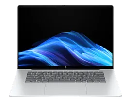 HP OmniBook 5 Next Gen AI 16, Windows 11 Home, 16", Touch screen, Qualcomm® Snapdragon® X Plus, 32GB RAM, 512GB SSD, 2K, Glacier silver