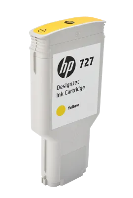 HP 727 300-ml Yellow DesignJet Ink Cartridge, F9J78A