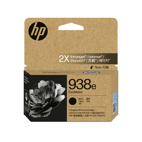 HP 938e EvoMore Black Original Ink Cartridge