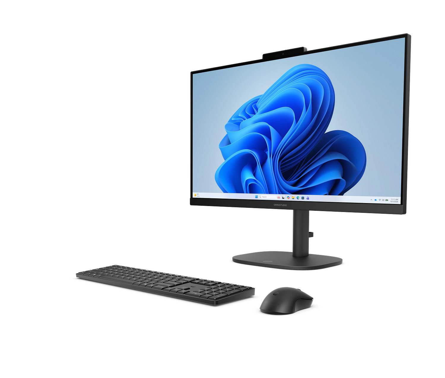 HP OmniStudio All-in-One Desktop 24-cu0027t PC, Windows 11 Home, 23.8", Intel® N-series, 16GB RAM, 512GB SSD, FHD, Jet black