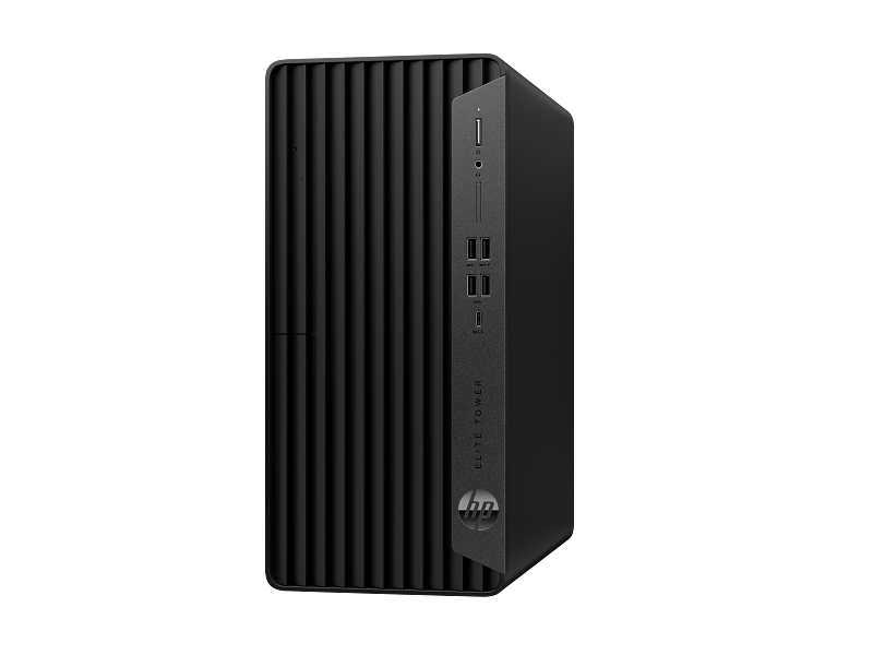 HP Elite Tower 800 G9 Desktop PC GravityGrey nonODD Coreset Vertical Left Facing