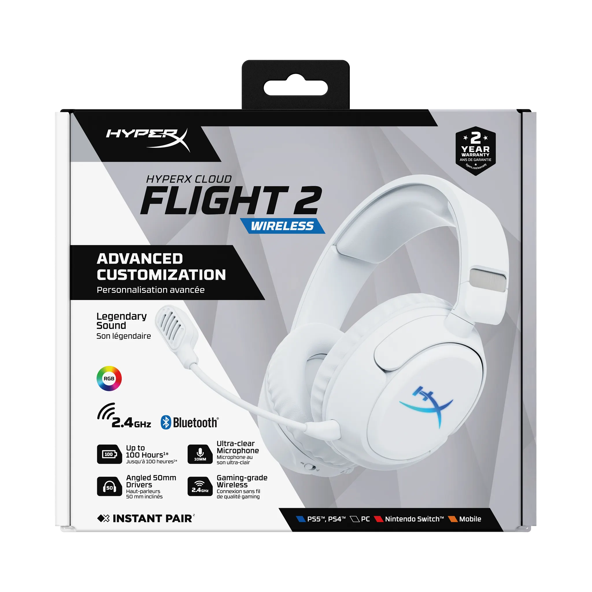 HyperX Cloud Flight 2 - Wireless Gaming Headset - Thumbnail 4