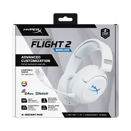 HyperX Cloud Flight 2 - Wireless Gaming Headset (White)