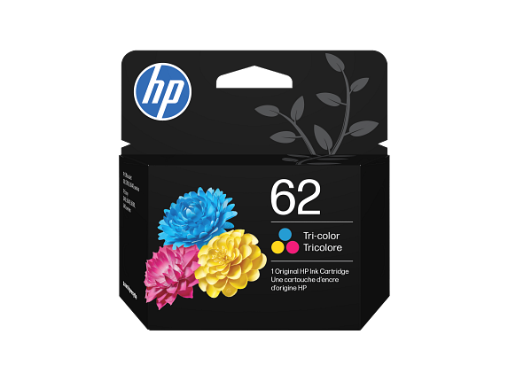 HP 62 Tri-color Original Ink Cartridge, C2P06AN#140