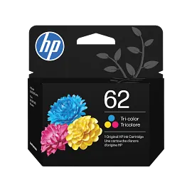 HP 62 Tri-color Original Ink Cartridge, C2P06AN#140