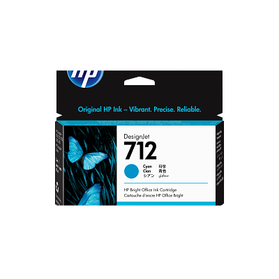 HP 712 29-ml Cyan DesignJet Ink Cartridge