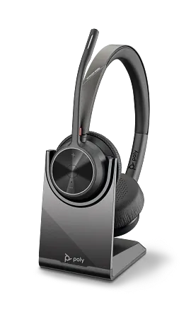 Poly Voyager 4320 UC Stereo USB-A Headset +BT700 USB-A Adapter +Charging Stand