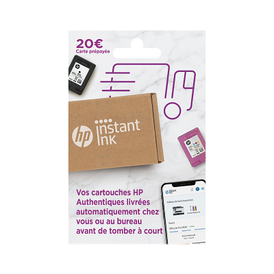 HP Instant Ink Enrollment Card - POSA/FR - 15/50/100/300/700-page plan