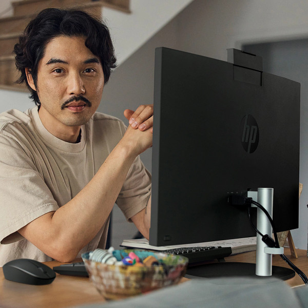 23C1- HP 24 inch All in One Desktop PC Intel JetBlack Top Banner