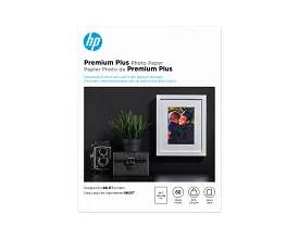 HP Premium Plus Photo Paper, Glossy, 80 lb, 5 x 7 in. (127 x 178 mm), 60 sheets CR669A