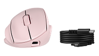 HP Tilt Ergonomic Pink Mouse 720M
