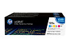 HP 125A CF373AM háromdarabos kiszerelésű cián sárga bíbor toner / festékkazetta LaserJet CP1215 CP1217 CP1515 CP1518 CM1312 nyomtatókhoz (3*1400 old.)