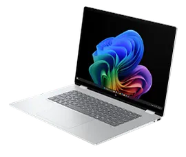 HP OmniBook 7 FlipNGAI 16, Windows 11 Home, 16", Touch screen, Intel® Core™ Ultra 7, 16GB RAM, 512GB SSD, 2K, Glacier silver