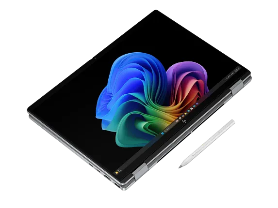 HP OmniBook X Flip 2-in-1 Laptop Next Gen AI 14-fk0047nr 14", Touch screen, Windows 11 Home,  AMD Ryzen™ AI 7, 16GB RAM, 512GB SSD, 2K, Meteor silver