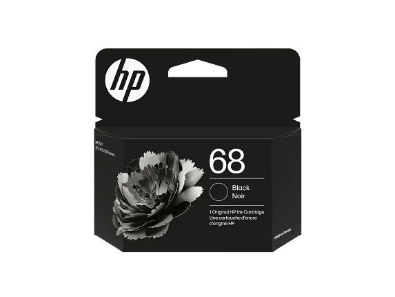 Ink Supplies, HP 68 Black Original Ink Cartridge, 7FP21TN