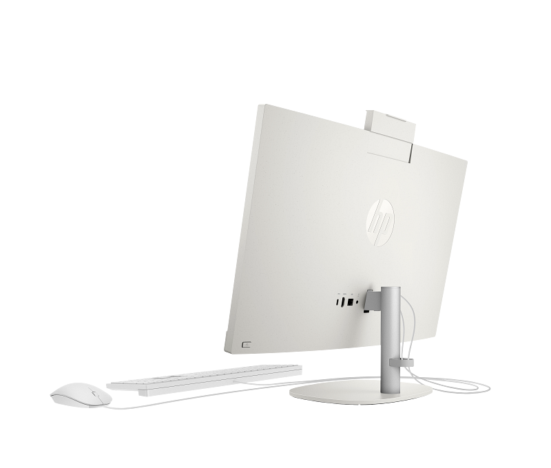 PC HP AIO 23.8' FHD N100 8G 256 SSD W11H BRANCO 8 23C1-INTEL-OPP-Maokong 24 ShellBranco T NT Fixo CheddarGouda CoreSet TraseiroEsquerdo CamUp BrancoBG