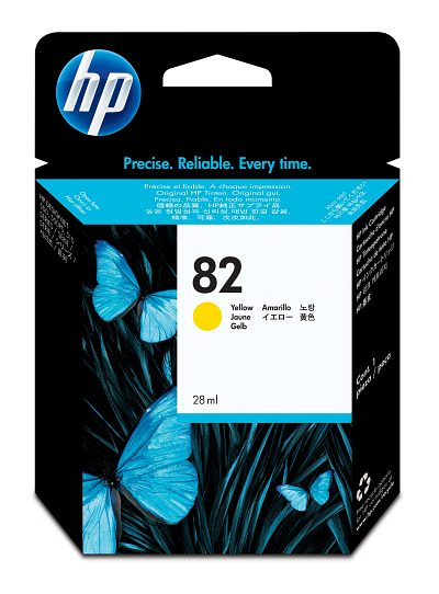 HP 82 28-ml Yellow DesignJet Ink Cartridge