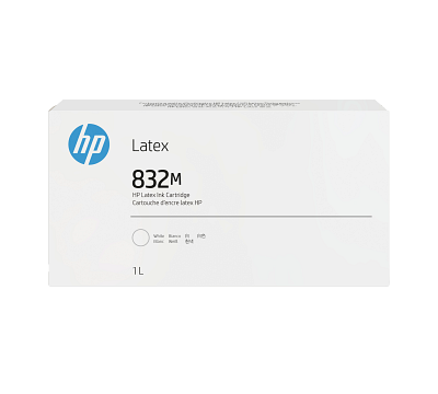 HP 832M 1-liter White Latex Ink Cartridge