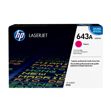 HP 643A Q5953A bíbor toner / festékkazetta Color LaserJet 4700 nyomtatókhoz (10000 old.)