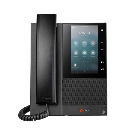 HP 82Z82AA Poly CCX 505 üzleti médiatelefon Open SIP- és PoE-támogatással